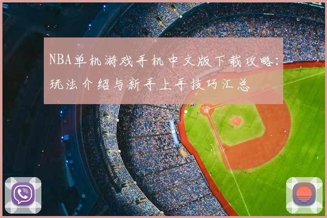 NBA单机游戏手机中文版下载攻略：玩法介绍与新手上手技巧汇总