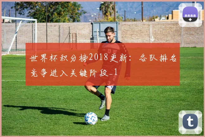 世界杯积分榜2018更新:各队排名竞争进入关键阶段_1